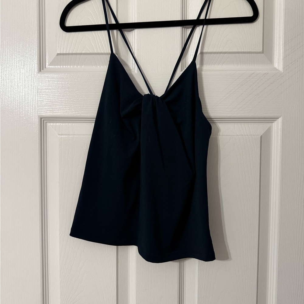 Banana Republic Navy Twist-Front Camisole